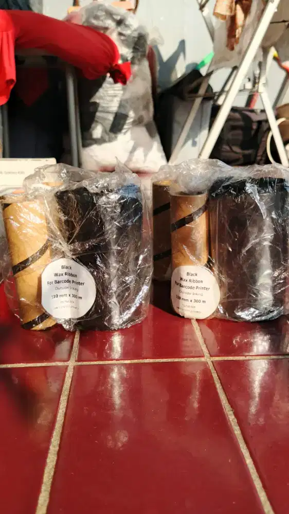 Ribbon Barcode Wax (pita karbon) 110mm x 300mm