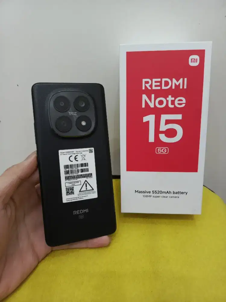 Xiaomi Redmi Note 15 5G 12/512 Baru Sebulan, Garansi Panjang, Mulus