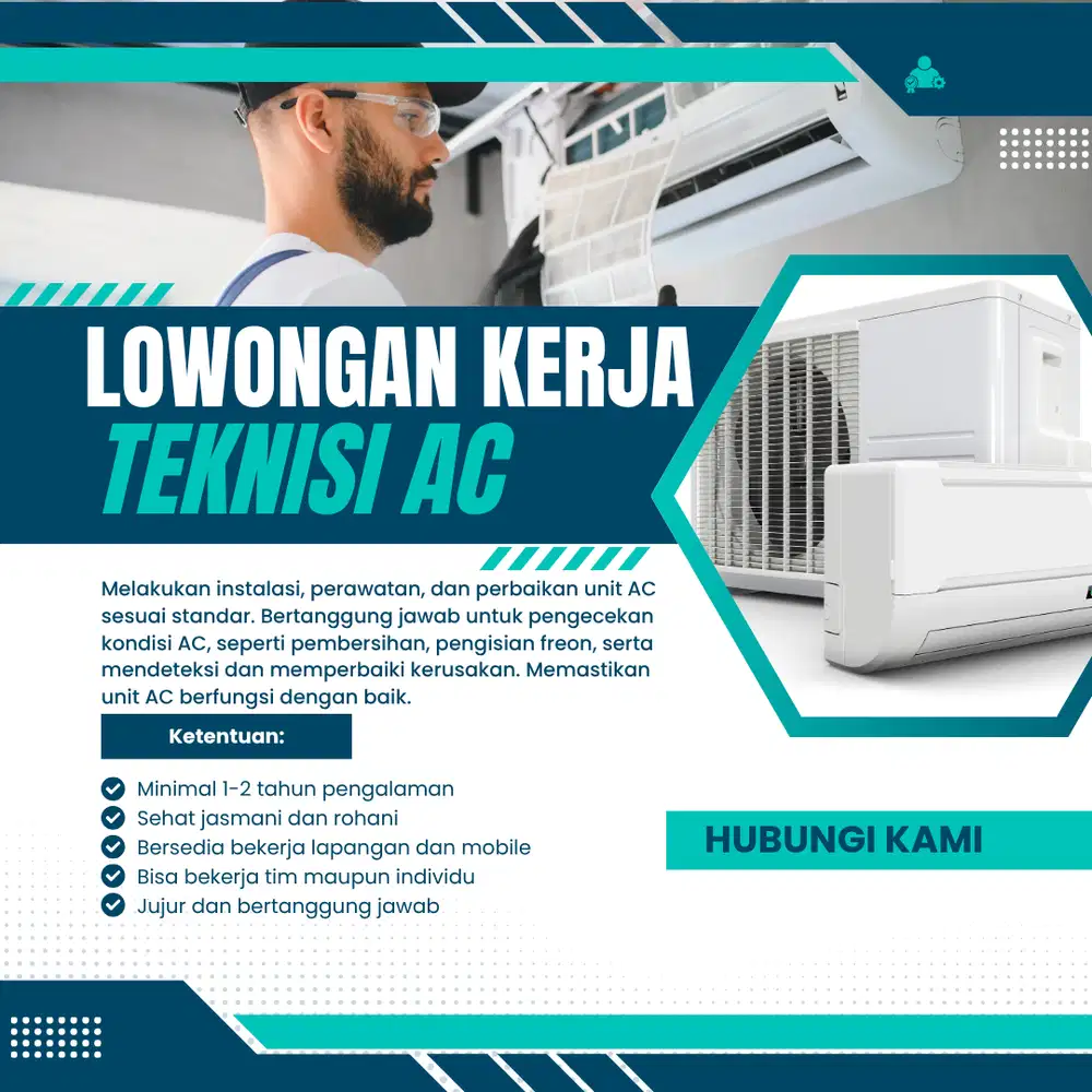LOWONGAN KERJA TEKNISI AC