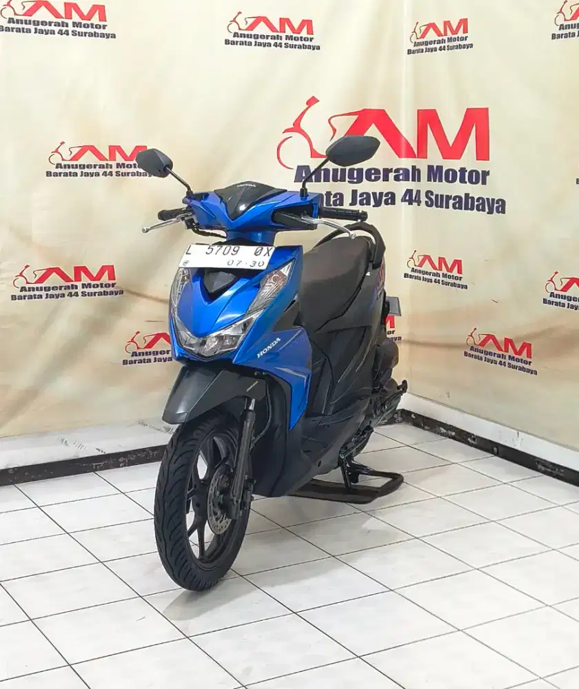 Honda Beat ECO Iss tahun 2020 Biru Hitam