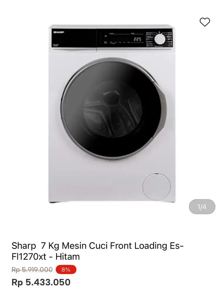 WM FRONT LOAD SHARP 7kg