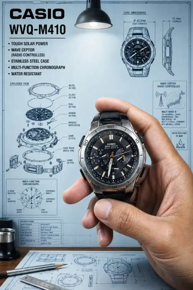 Casio WAVE CEPTOR WAVECEPTOR WVQ M410 WVQ-M410 WVQM410