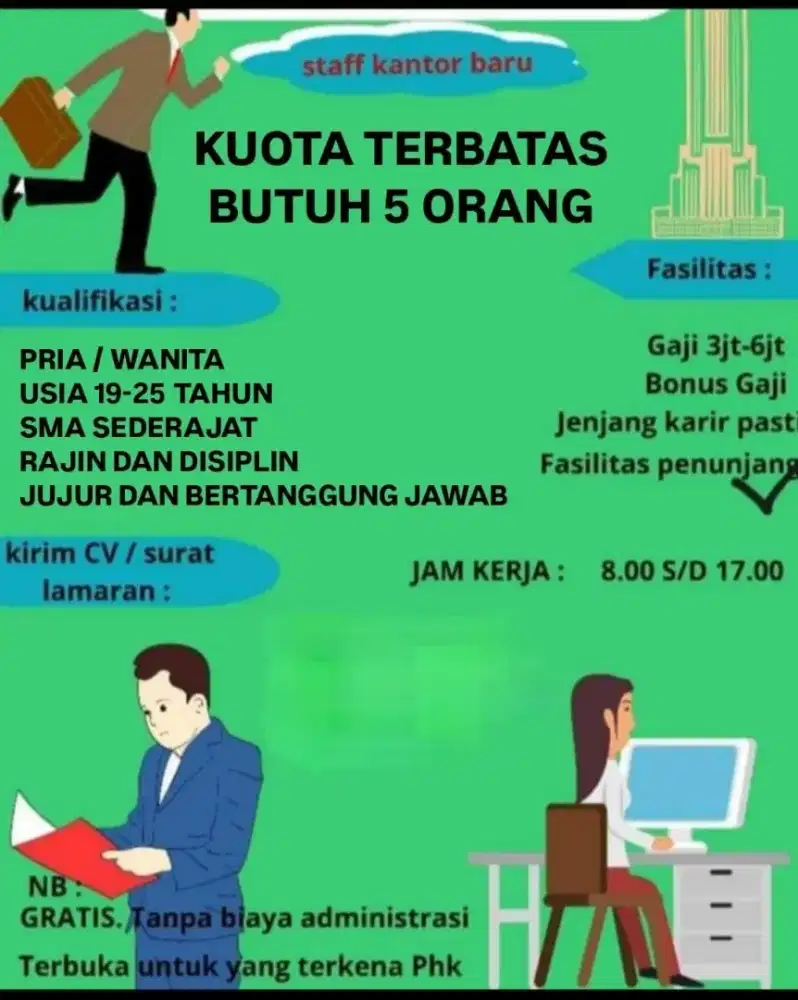 LOWONGAN KERJA ADMINISTRASI