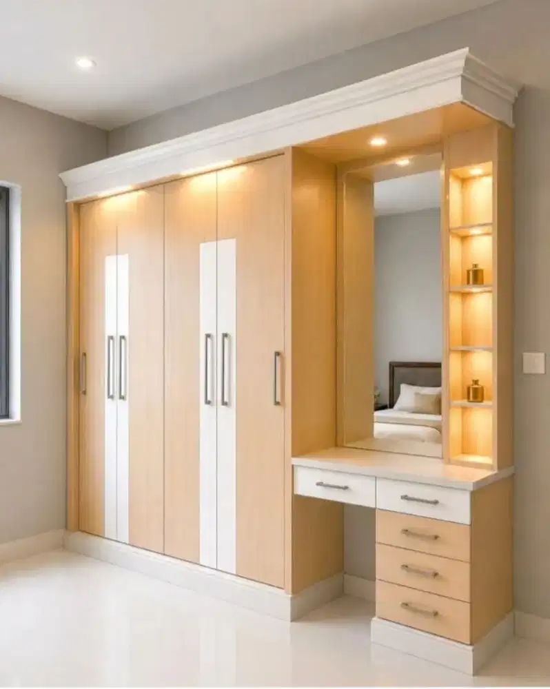 Tempahan Lemari Baju HPL