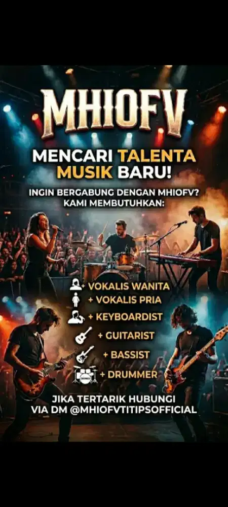 Cari player buat reguleran / event bermusik