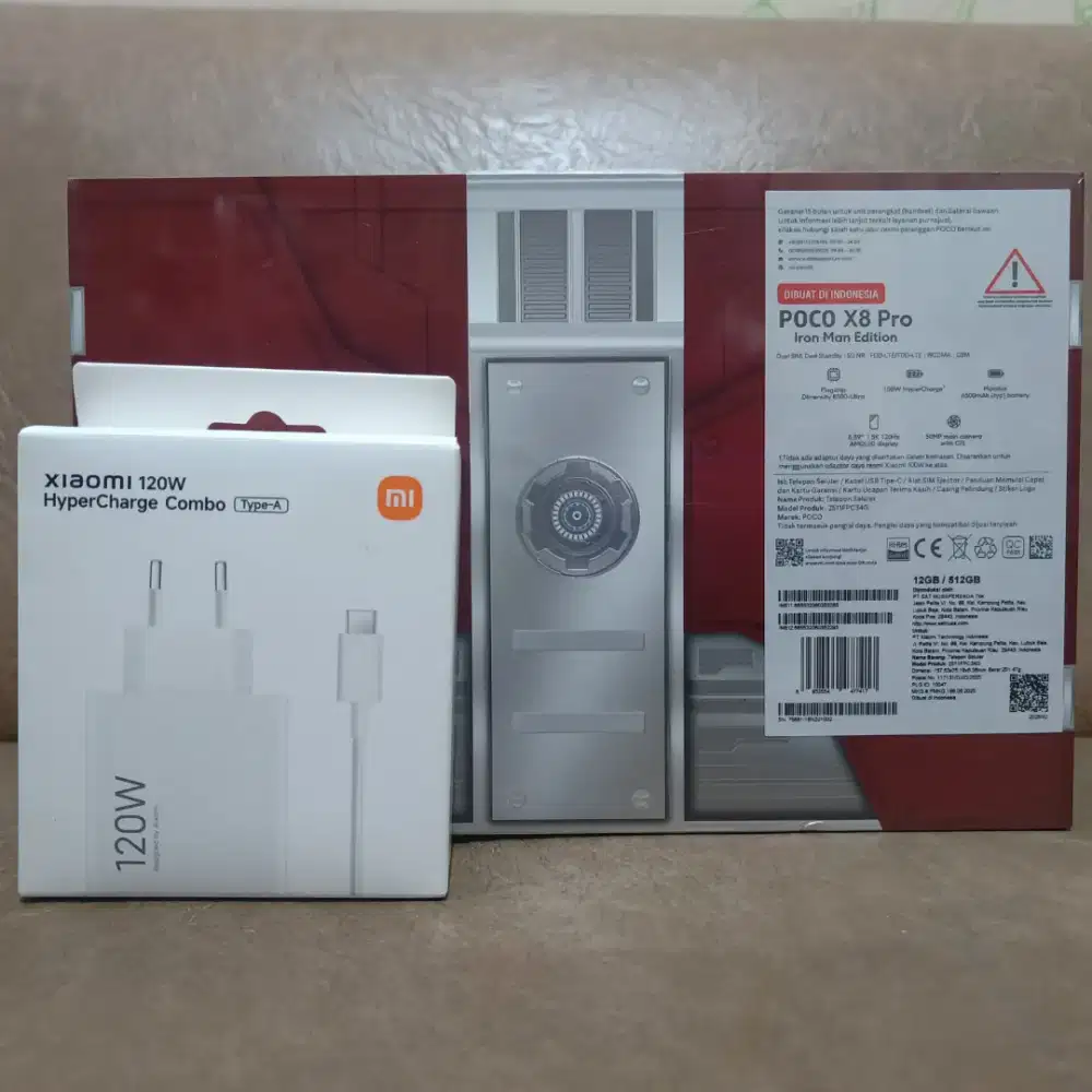 POCO X8 PRO 12/512GB IRON MAN LIMITED EDITION + ADAPTER CHARGER 120W