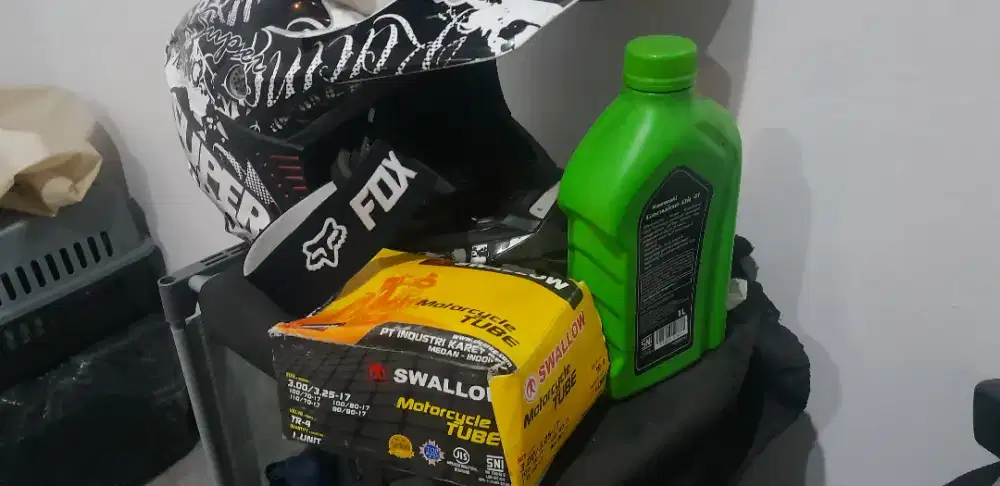 Helm Trail GM dan Goggle Fox Gratis