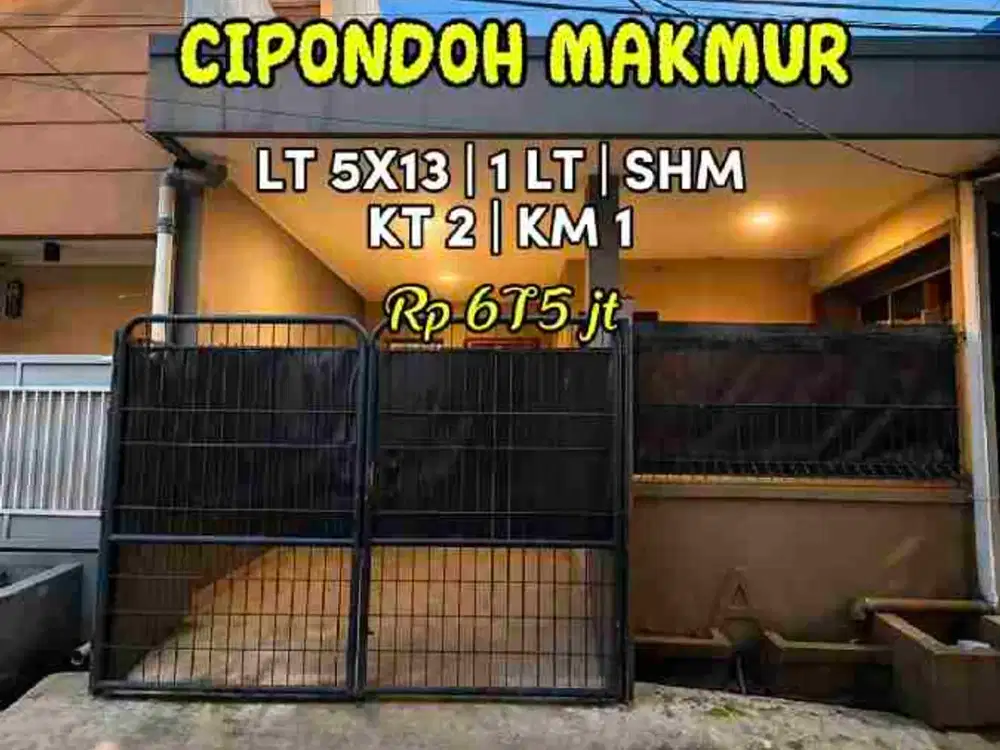 Wilson Rumah murah uk 5x13 di cipondoh makmur