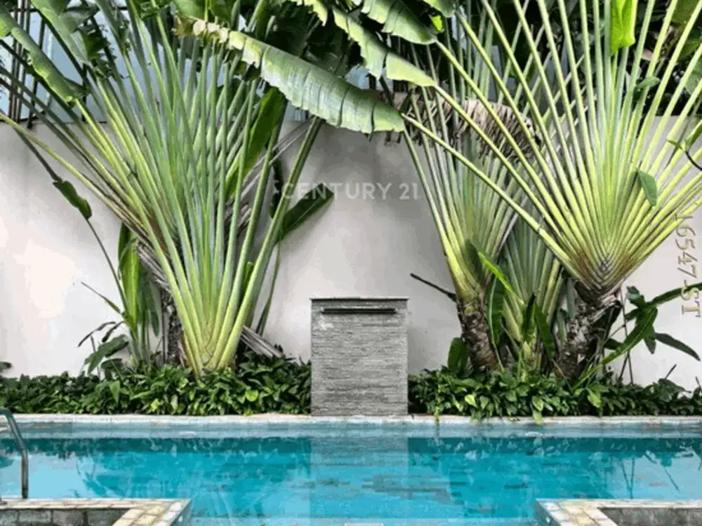 Dijual Rumah modern tropical dilengkapi dengan swimming pool & depan fasum di sektor 9 Bintaro