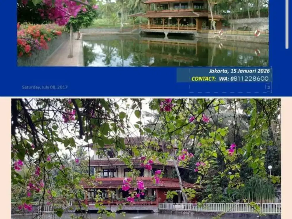 Dijual Vila Ada Kolam Rendam Air Panas Alami  Di Sumedang