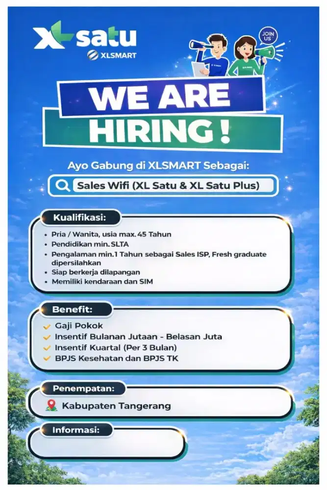 LOWONGAN PEKERJAAN SALES WIFI