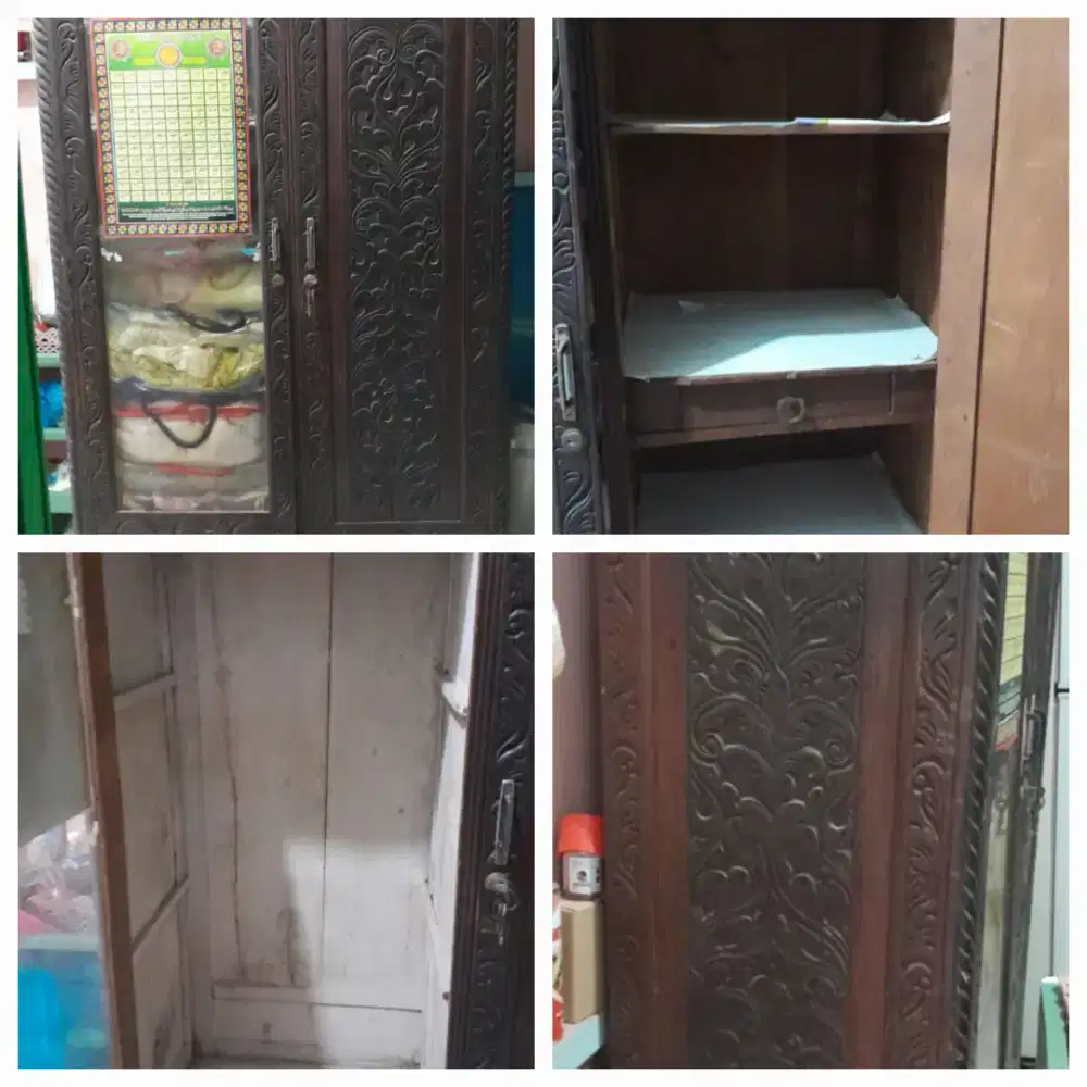 Lemari jati ukir