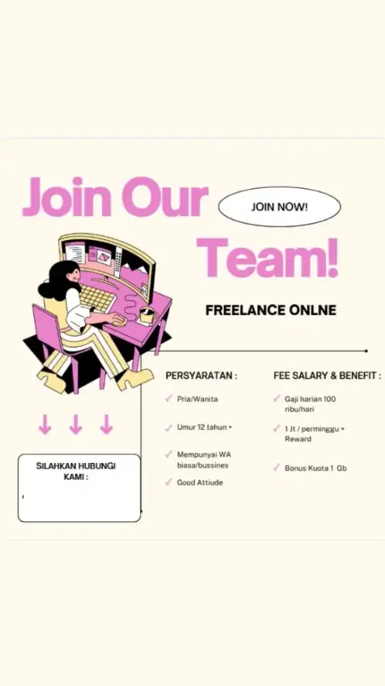 admin freelance tiktok shop kerja dari rumah