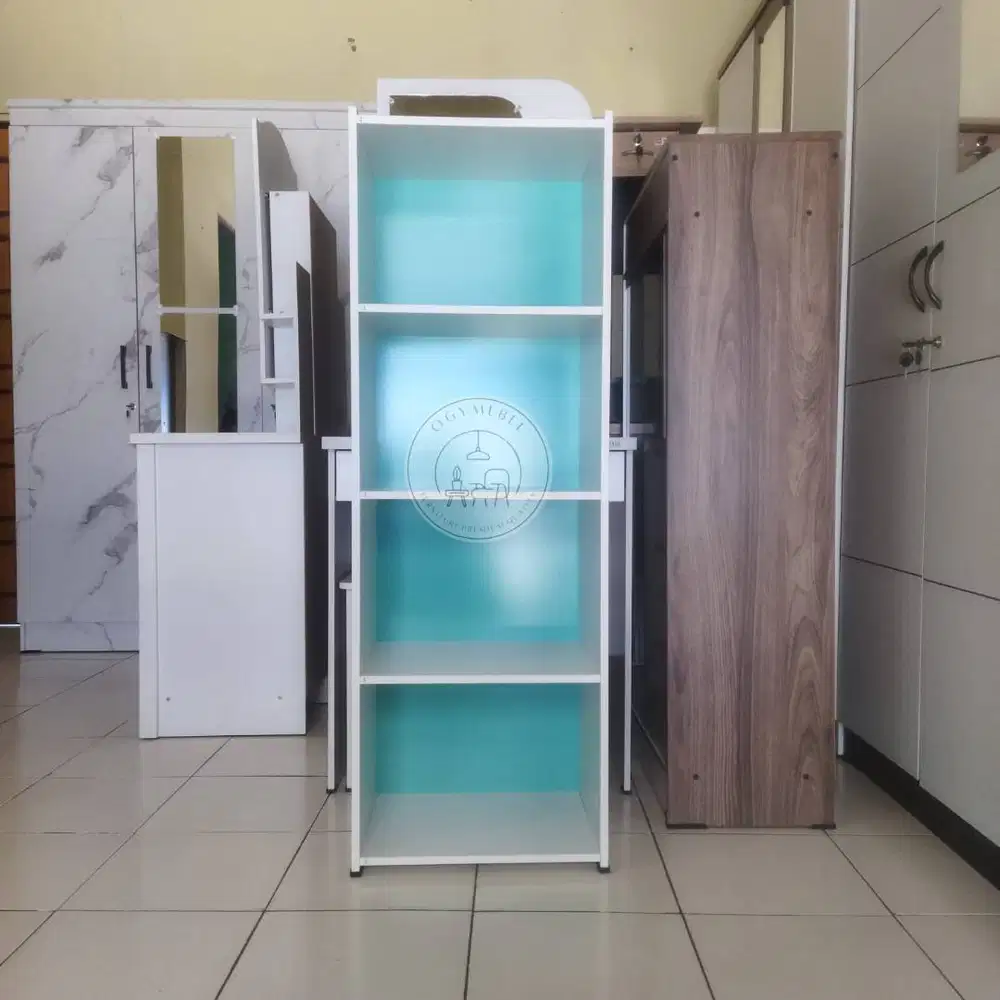 PROMO RAK BUKU 4 RUANG GRATIS ANTAR