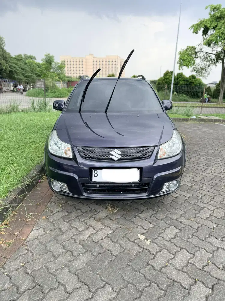 SX4 Xover 2008 MT Manual Biru Langka gagah Terawat banyak upgradenya
