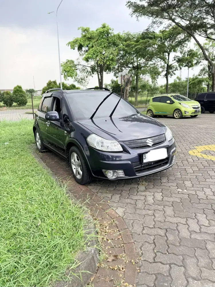 Suzuki Sx4 2008 Xover MT Manual Biru Terawat banyak upgrade nya