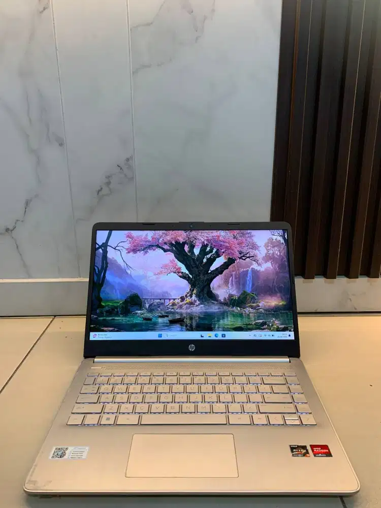 HP 14s-FQ1009AU Ryzen 3 5300U RAM 8GB SSD 512GB siap pakai