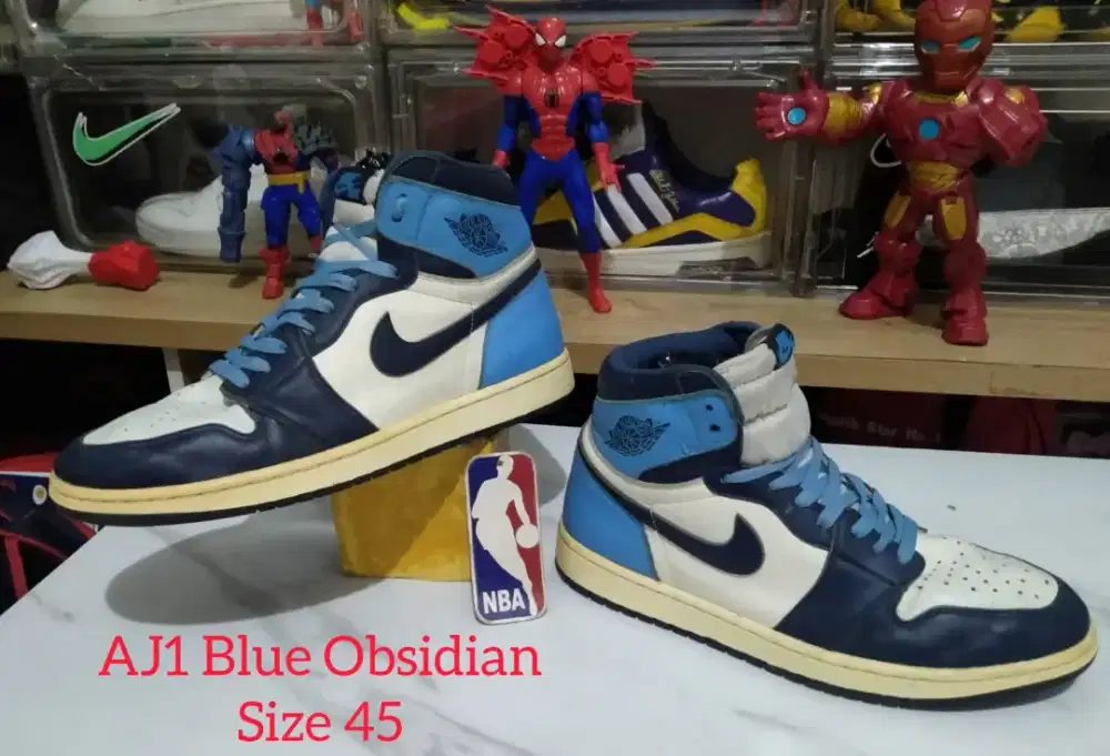 Nike Air Jordan AJ1 Blue Obsidian size 45