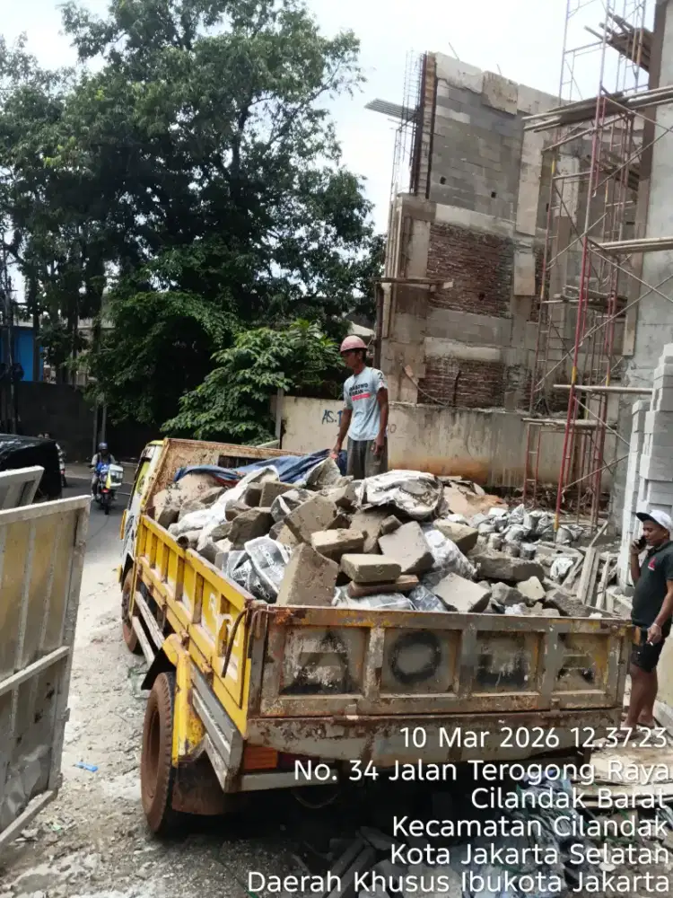 Alat buang puing,tamah,sampah proyek dll