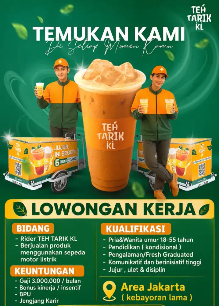 We Are Hiring TEH TARIK KL