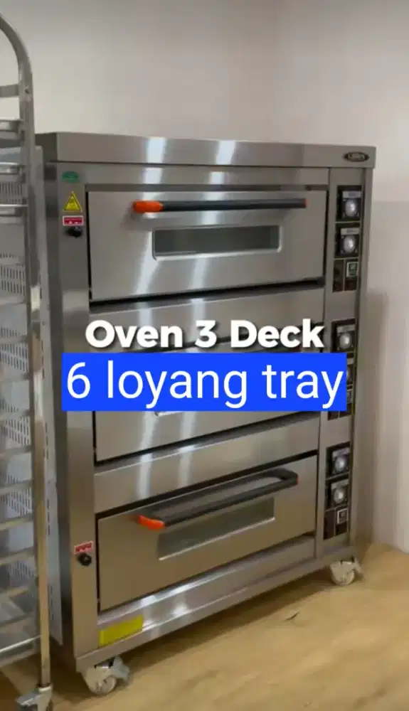 Oven Crown Gas 3 deck 6 Loyang