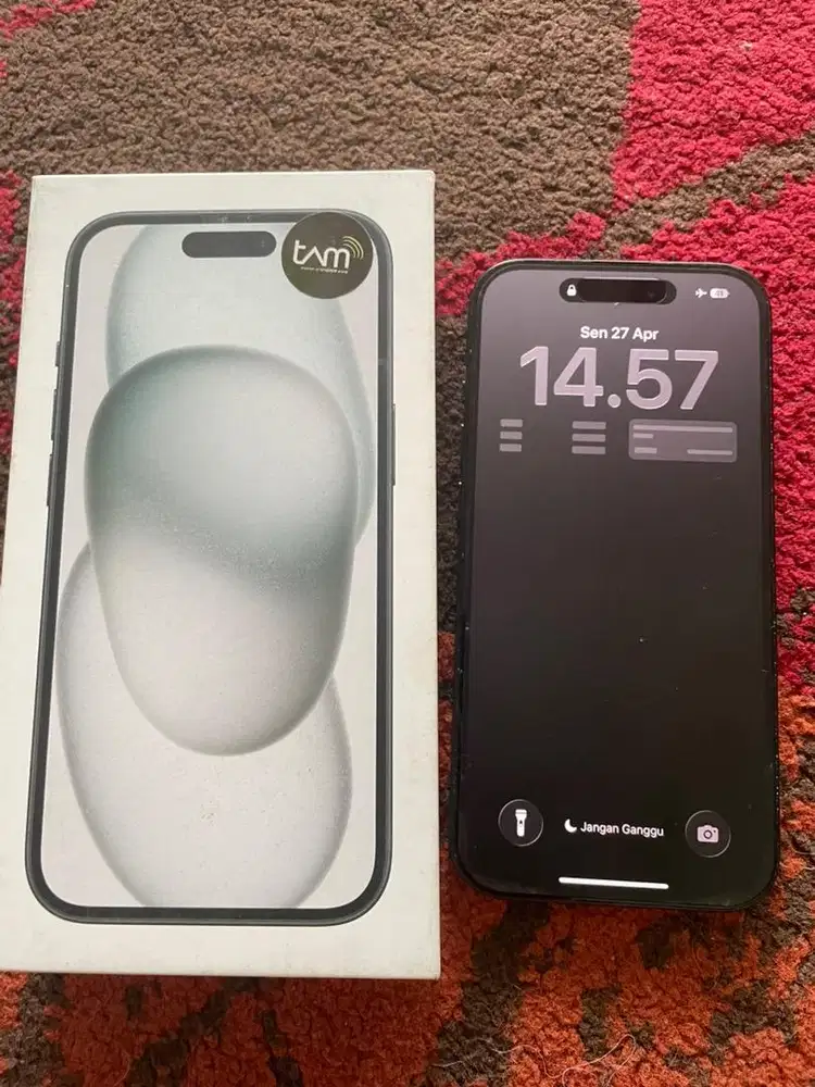 IPhone 15 128 Black Ibox (singaparna)