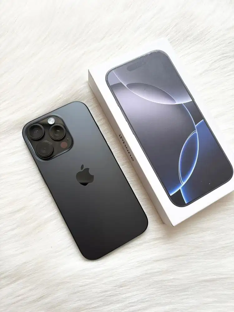 Iphone 16 pro 128gb black titanium, resmi iBox (like new)