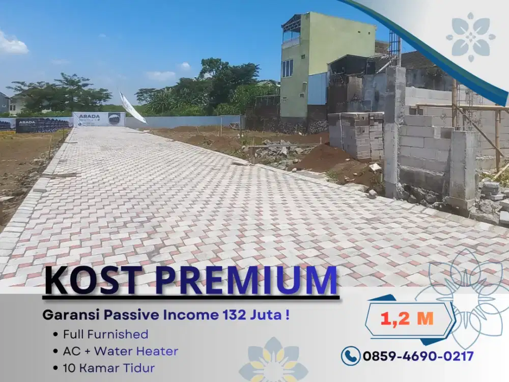 Jual Rukost 5 Menit Kampus UB Malang SHM Split Kamar Mandi Dalam Semua