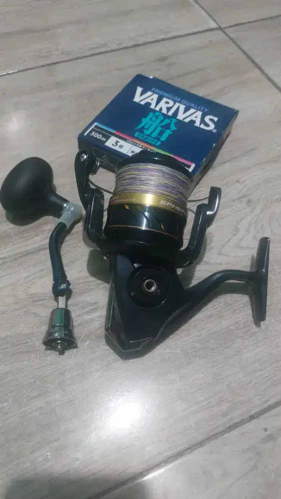 Reel Pancingan Shimano Spheros 6000 Pg plus Pe varivas
