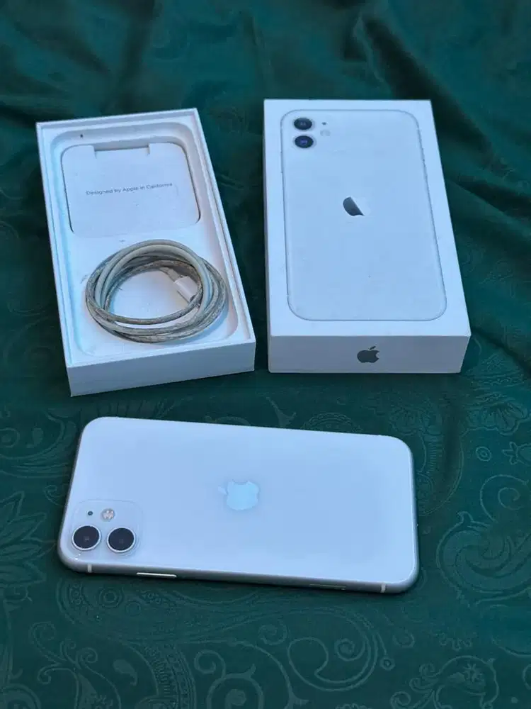 iphone 11 64gb white ibox resmi second original