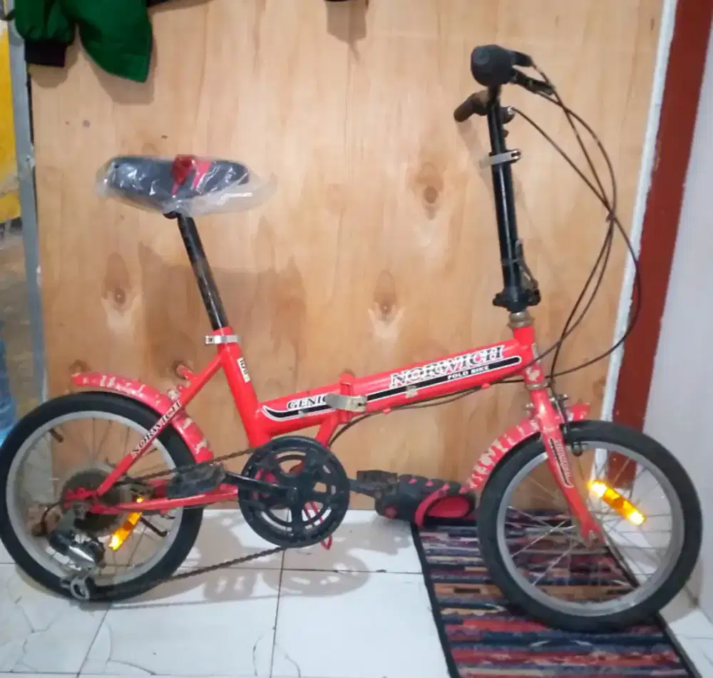 Sepeda lipat Genio 16in normal semua.no kendala