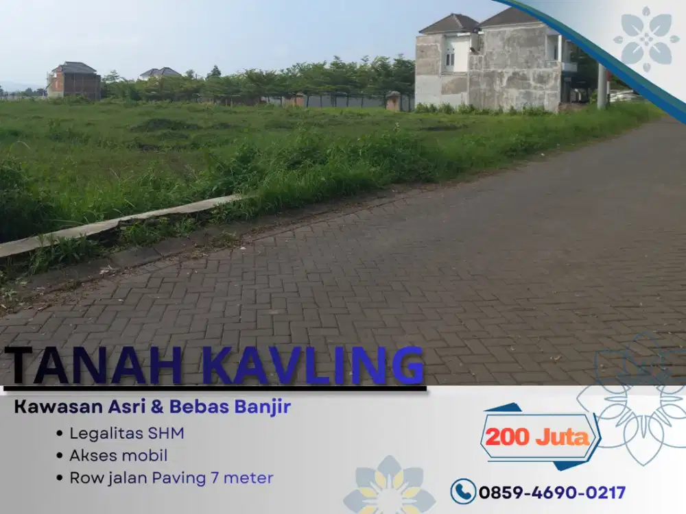 Untuk Bangun Rumah Jual Tanah 5 Menit Kampus UNIKAMA Malang SHM