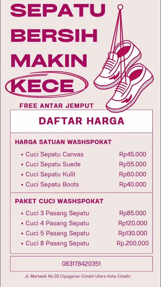 LAUNDRY SEPATU & TAS CIMAHI