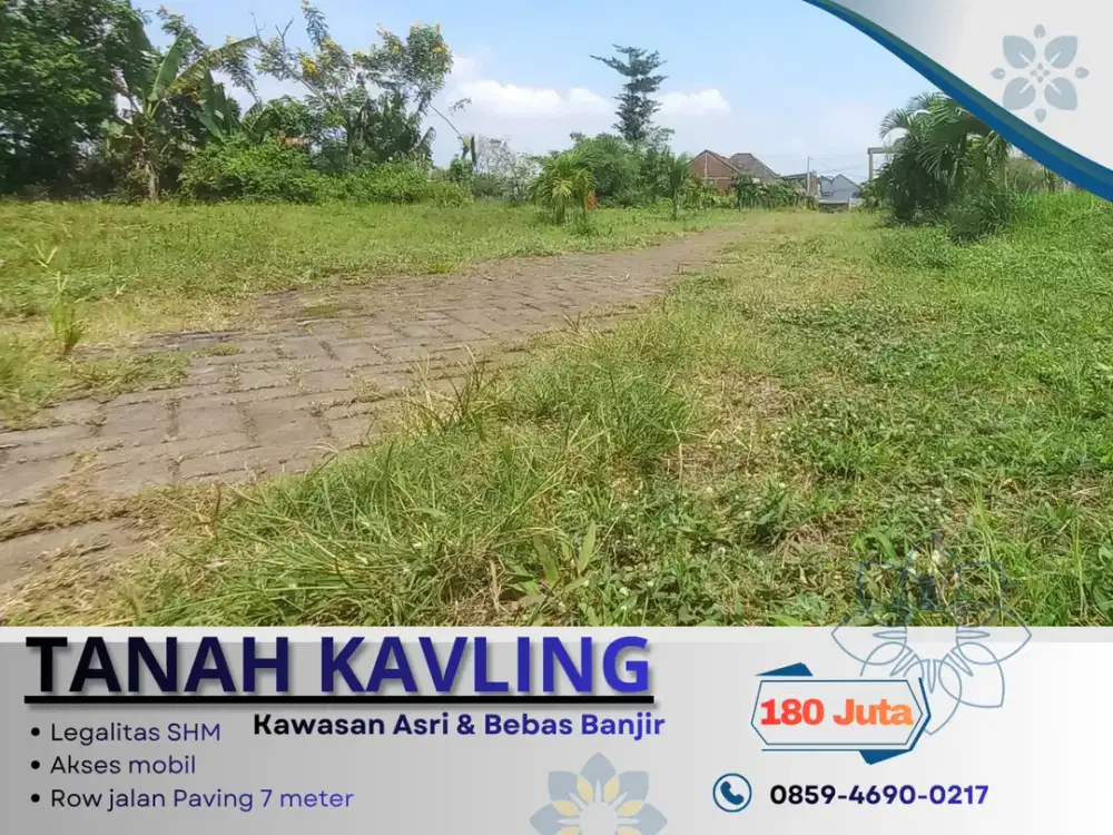 3 Menit Gerbang Tol Pakis Malang Tanah Dijual Cocok Dibangun Rumah SHM