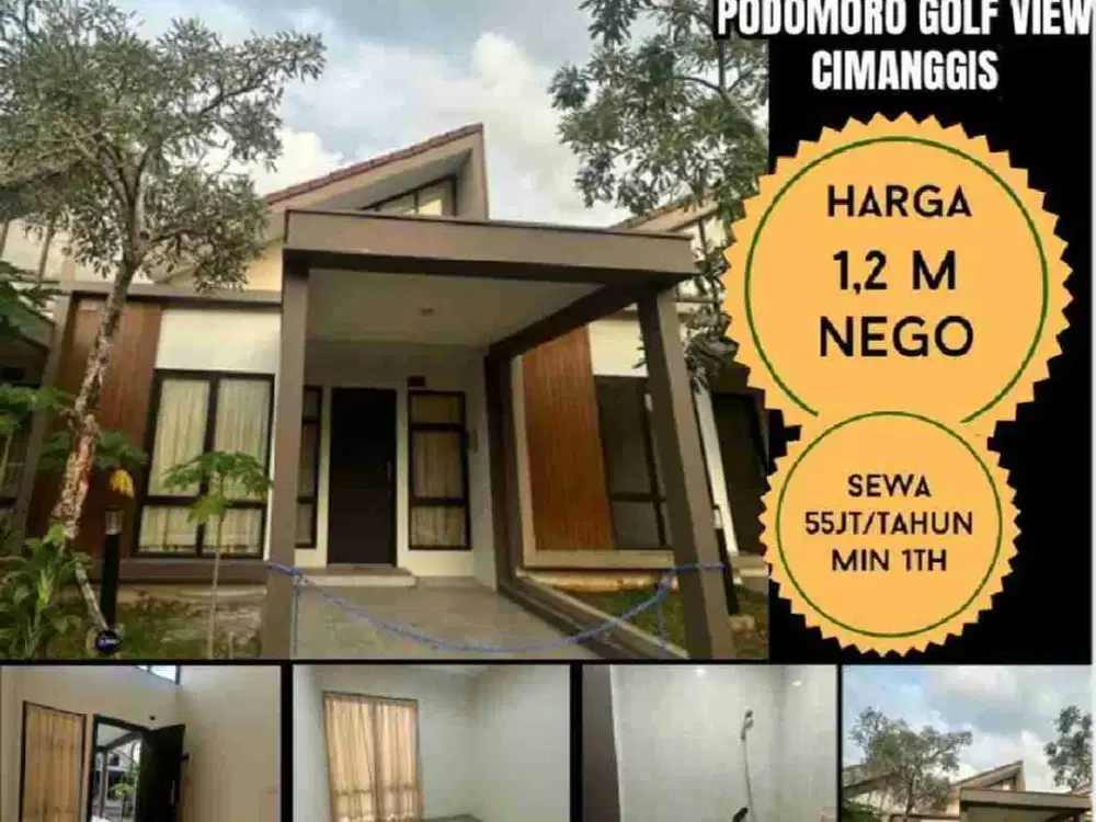 Rumah Sewa Siap Huni di Podomoro Golf View Cimanggis