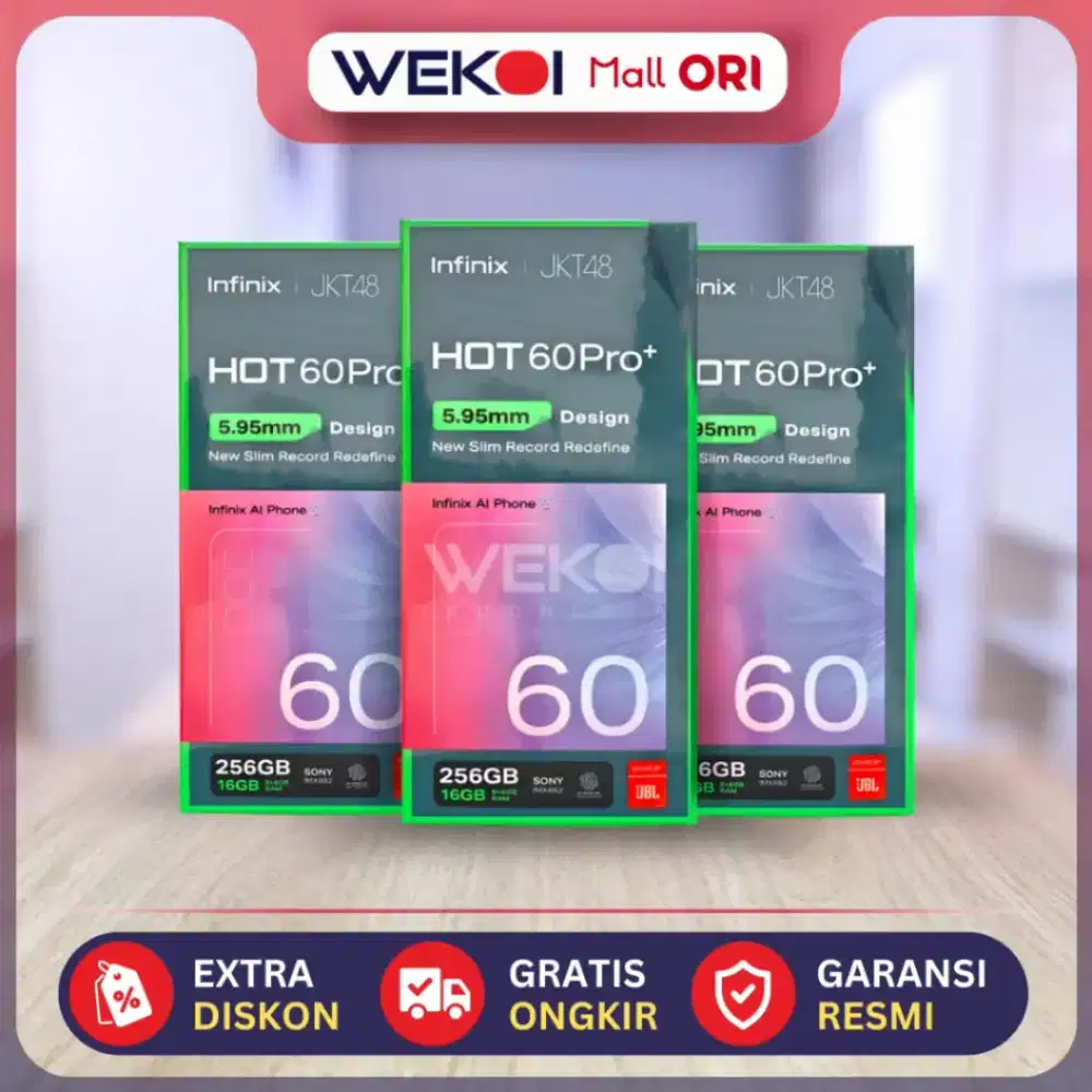 INFINIX HOT 60 PRO PLUS 8/256GB – Rp2.850.000 NETT
