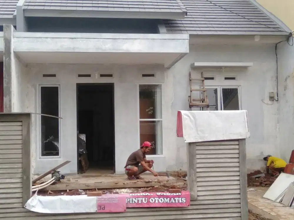 Pasang Partisi - Plafon Gypsum / PVC KUSEN + Pintu Alumunium WPC