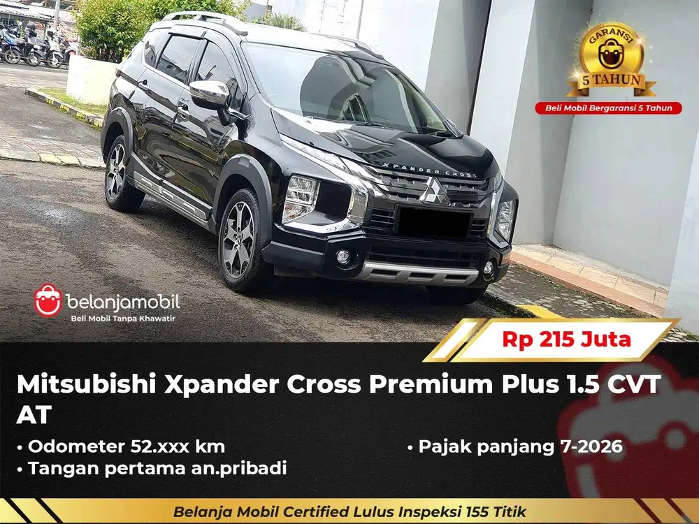 [ GARANSI 5TH ] Mitsubishi Xpander Cross Premium Plus 1.5 AT 2021/2022