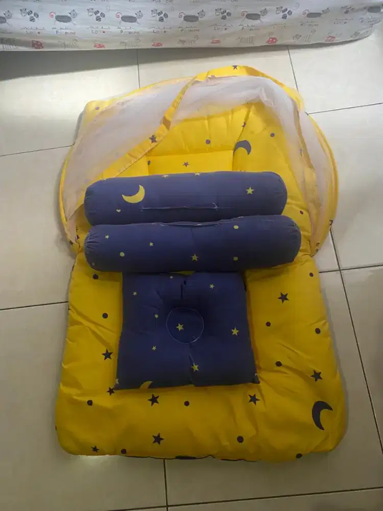 Kasur bayi lipat kelambu