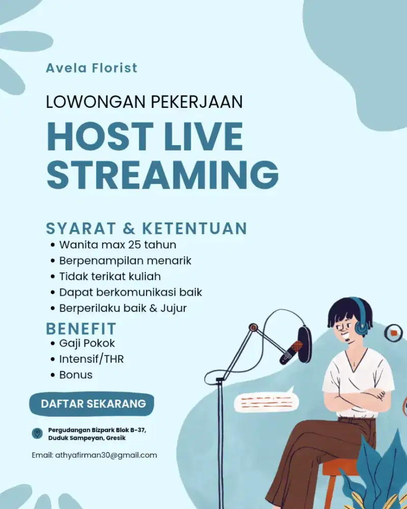DIBUTUHKAN KARYAWAN HOSTLIVE