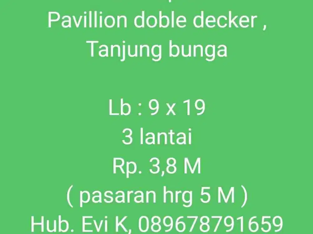 Di Jual di Bawah Harga Pasaran, Pavillion, Tanjung Bunga