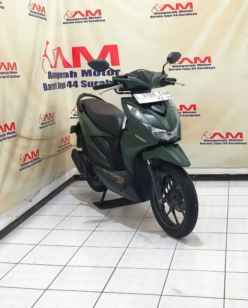 Ready Km 3 Ribu Honda Beat Deluxe Tahun 2024 Hijau Doff