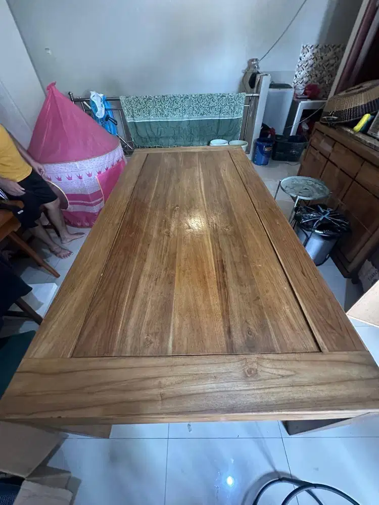 MEJA SERBAGUNA KAYU JATI