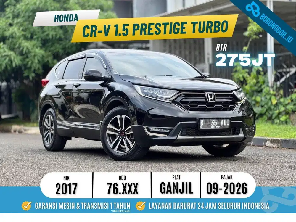LOW KM CRV 1.5 PRESTIGE TURBO AT 2017