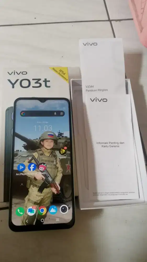 Vivo Y03t seken mulus fullset