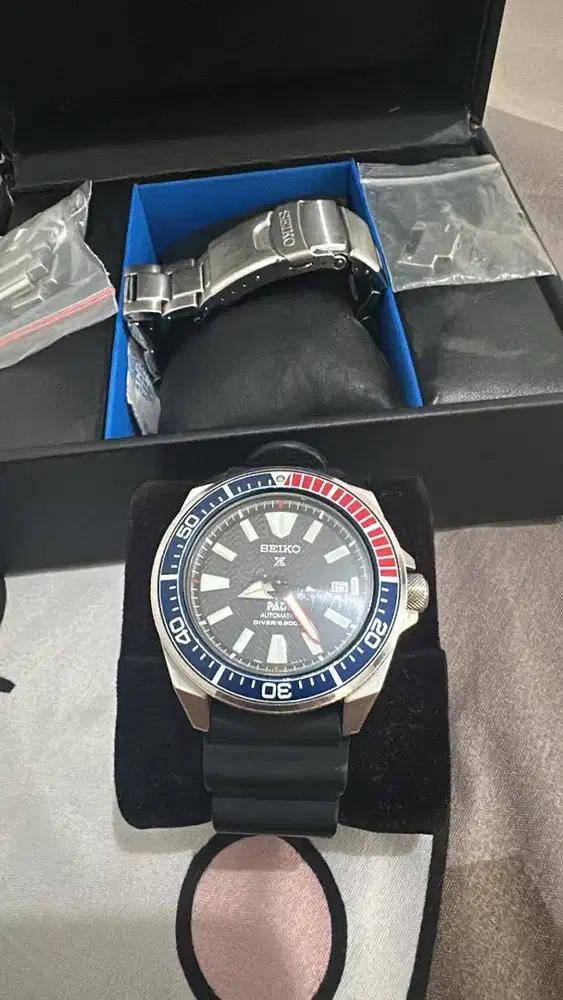 seiko samurai dial pepsi