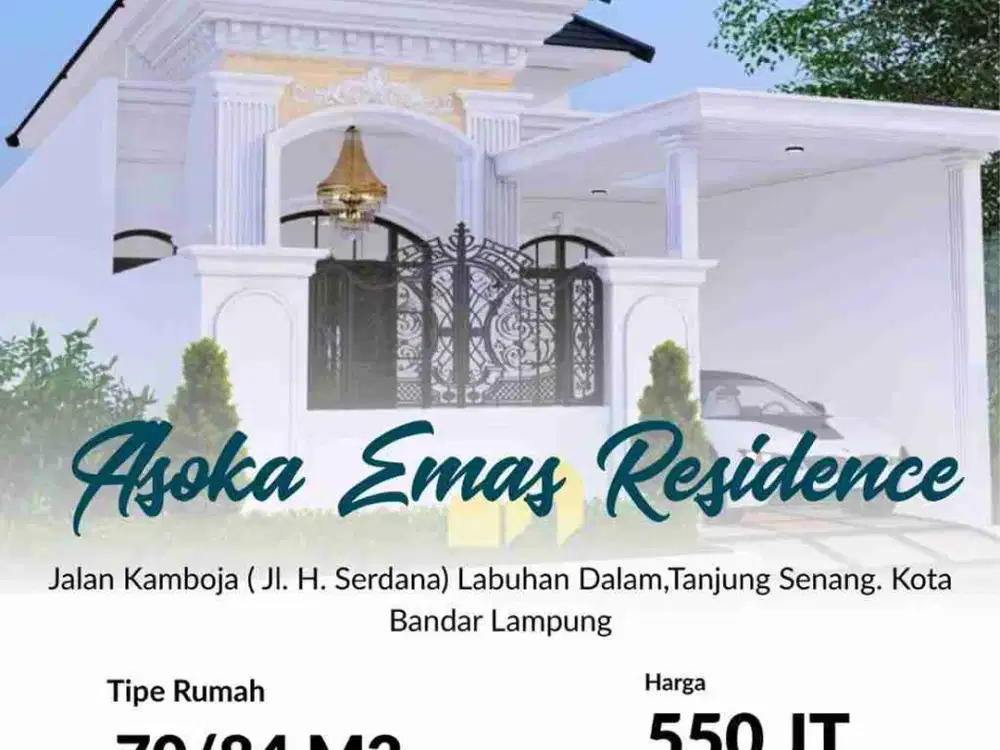 DI JUAL RUMAH MEWAH RAJA BASA DEKAT UNILA