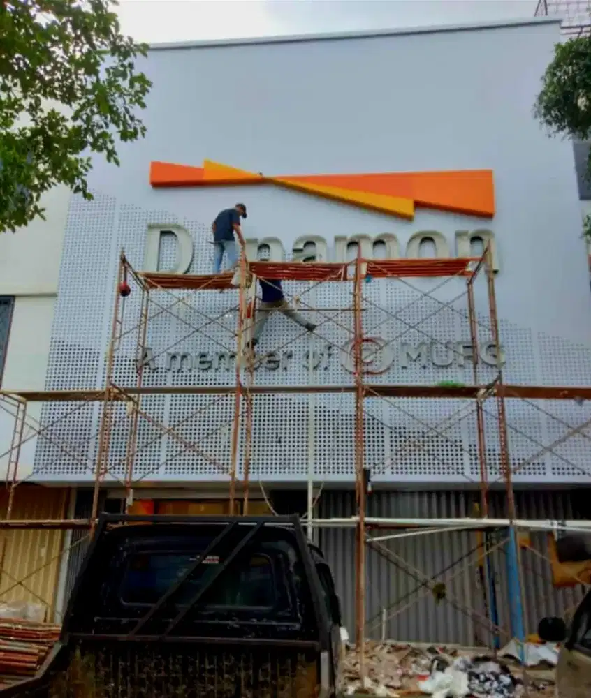 Branding. Cladding ACP Facade - Panel ACP Fasad. CNC. Outdoor Signage