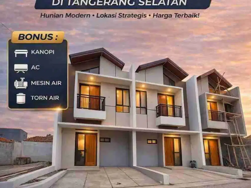 Rumah Cluster Nego strategis Bhakti Jaya Setu Tangsel KPR