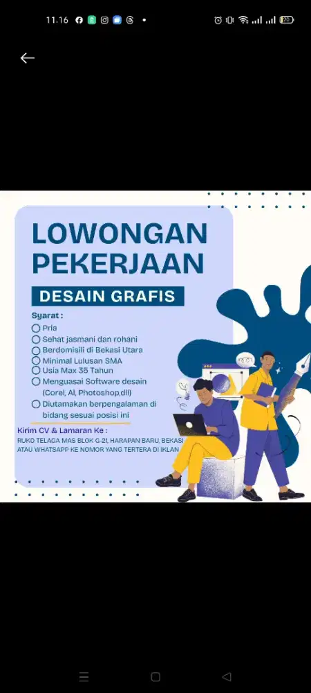 Lowongan kerja desain grafis